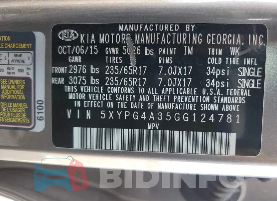 5XYPG4A35GG124781 Photo# 13