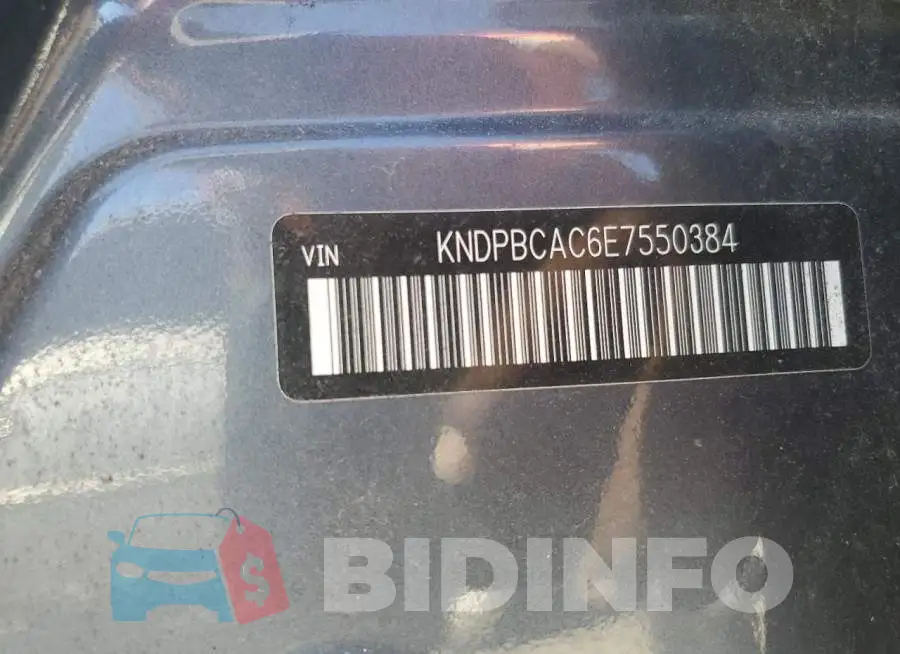 KNDPBCAC6E7550384 Photo# 12