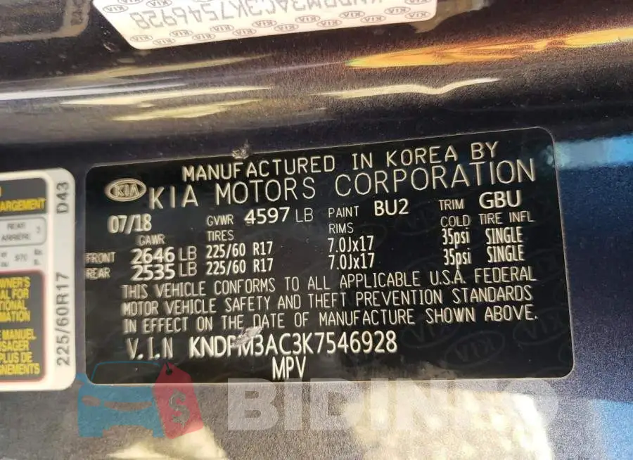 KNDPM3AC3K7546928 Photo# 13