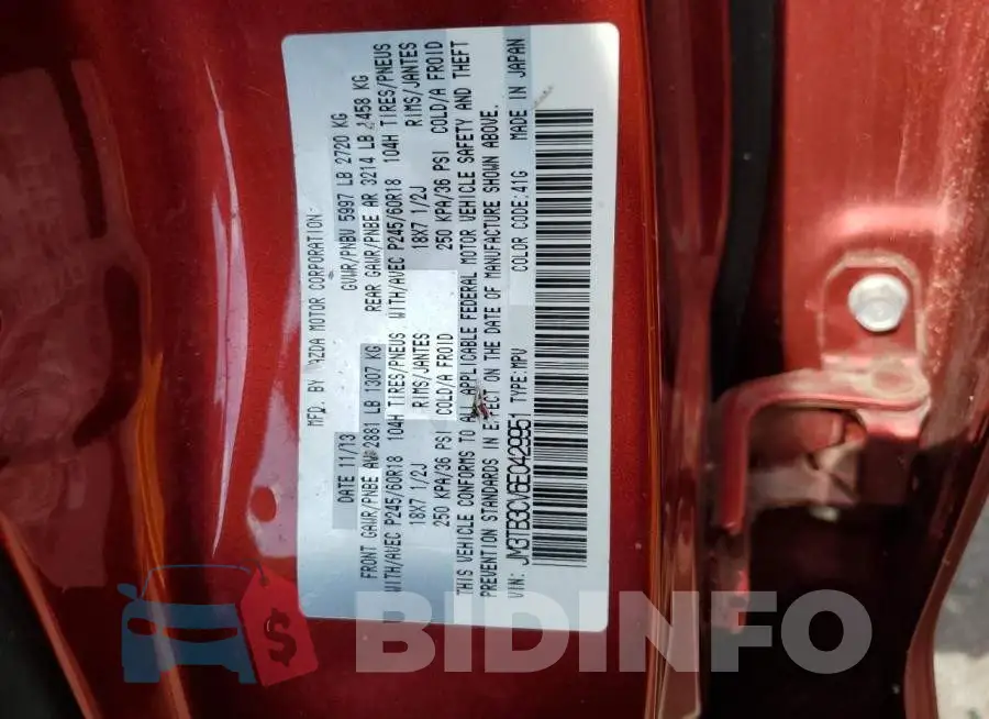 JM3TB3CV6E0429951 Photo# 12