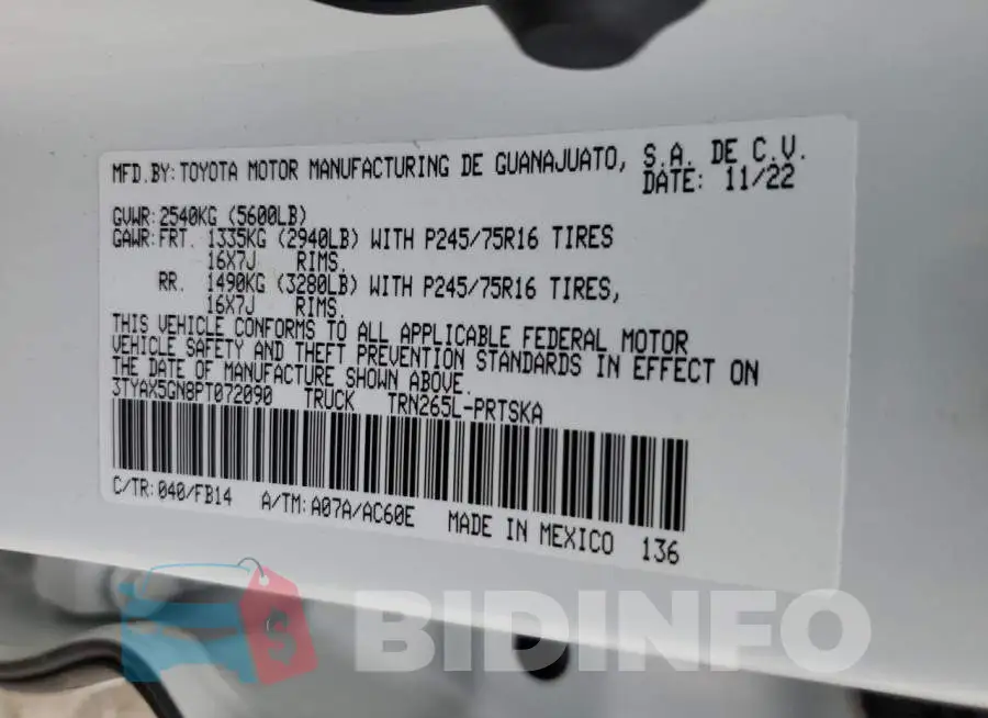 3TYAX5GN8PT072090 Photo# 12