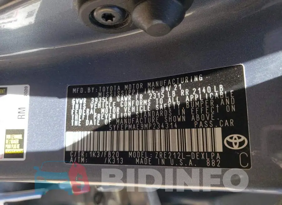 5YFEPMAE9MP234314 Photo# 12