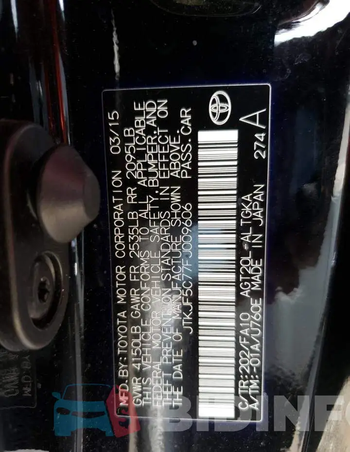 JTKJF5C77FJ009606 Photo# 12