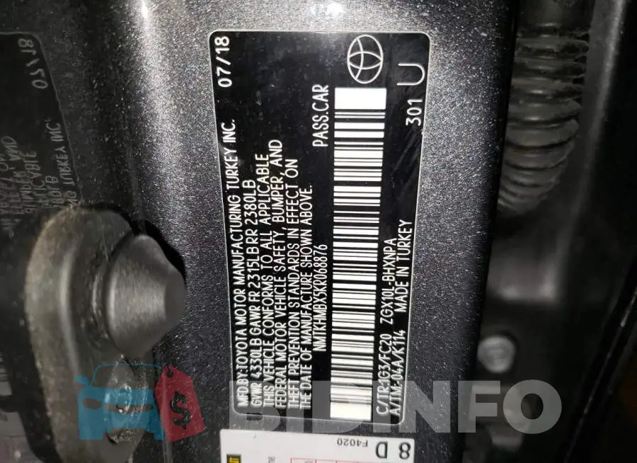 NMTKHMBX5KR068876 Photo# 12