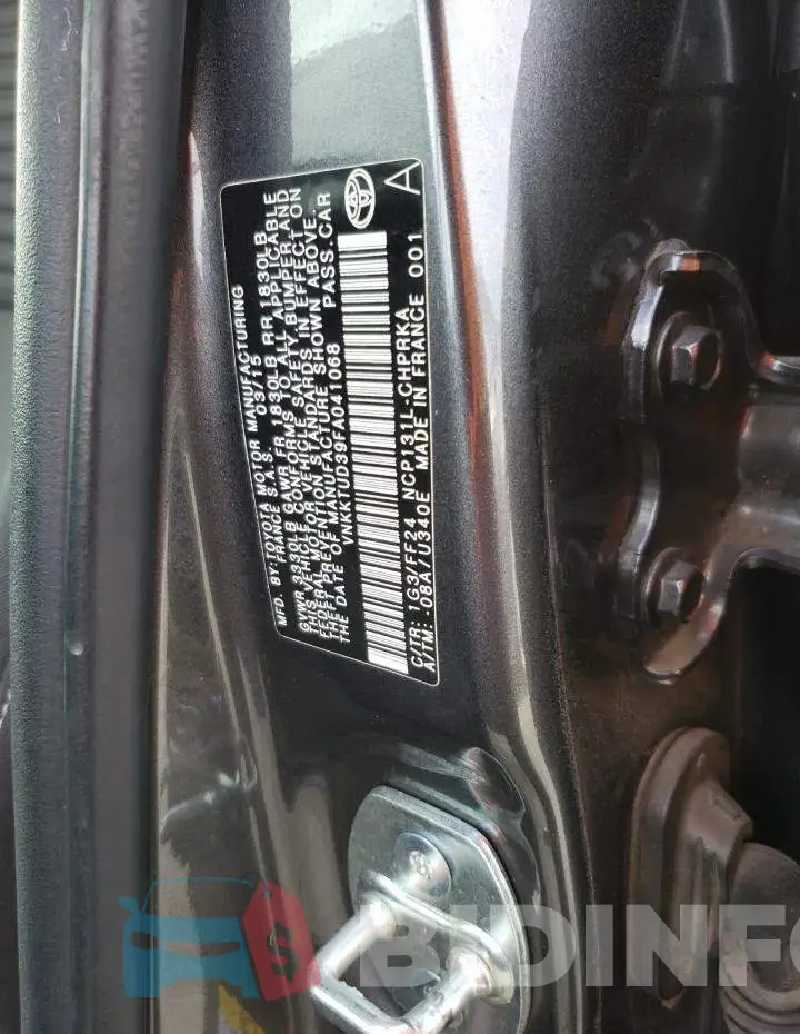 VNKKTUD39FA041068 Photo# 12