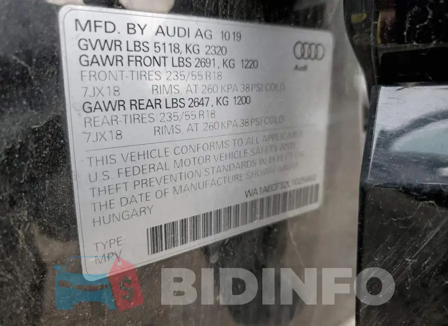 WA1AECF32L1025662 Photo# 13