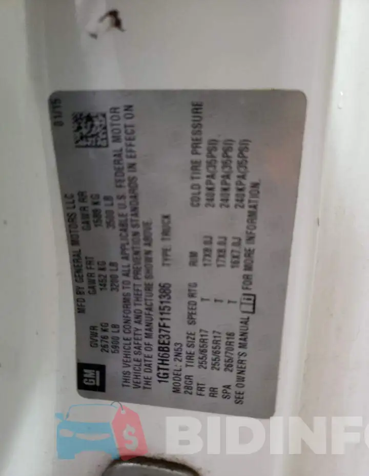 1GTH6BE37F1151386 Photo# 12