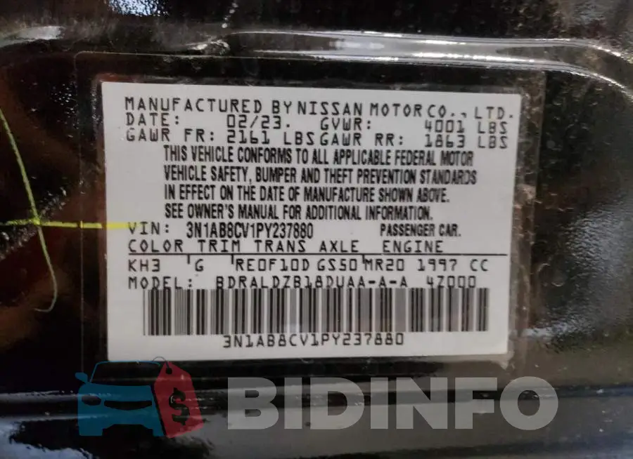 3N1AB8CV1PY237880 Photo# 12