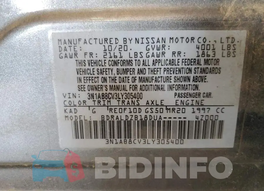3N1AB8CV3LY305400 Photo# 12