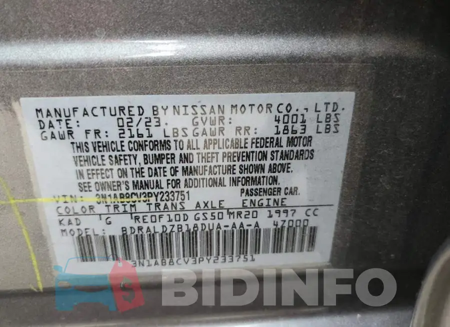3N1AB8CV3PY233751 Photo# 13