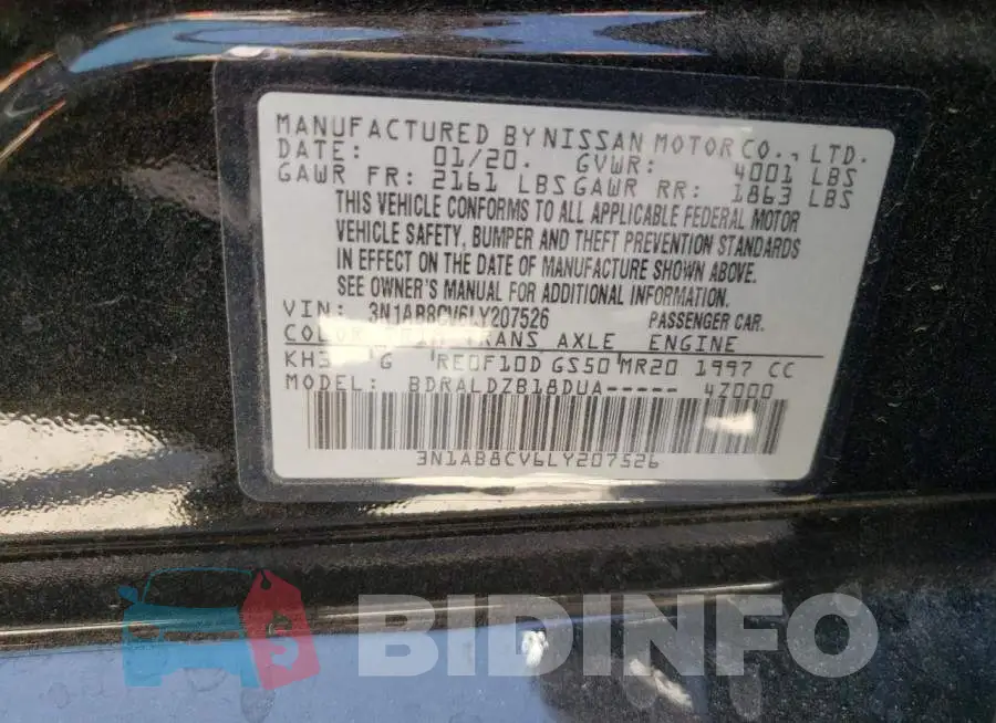 3N1AB8CV6LY207526 Photo# 12