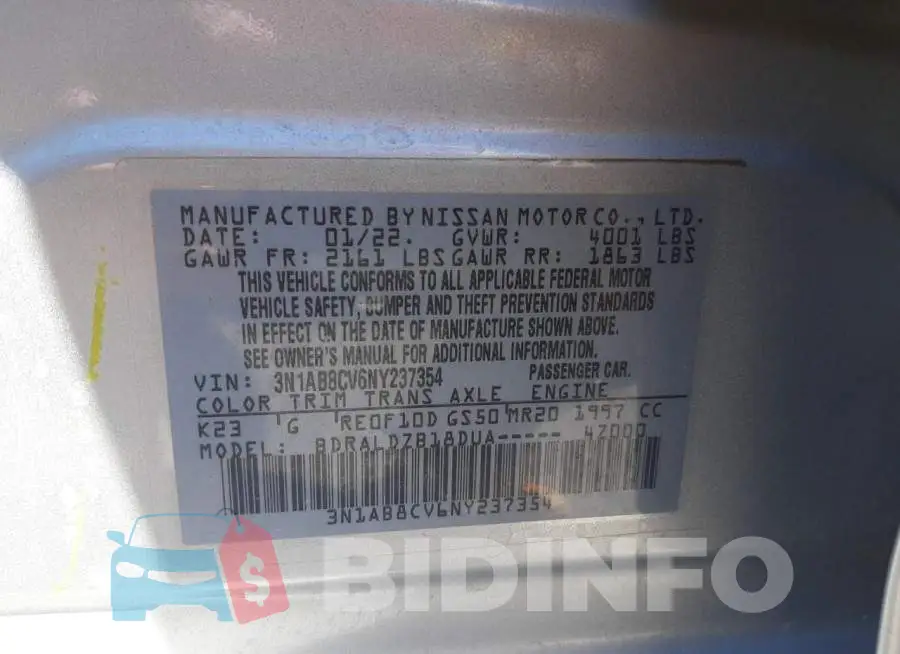 3N1AB8CV6NY237354 Photo# 13