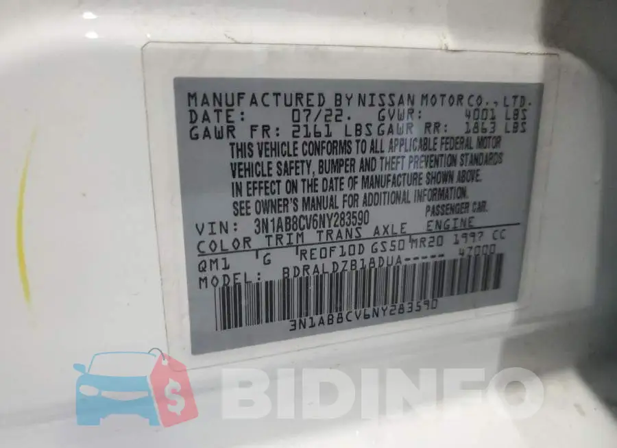 3N1AB8CV6NY283590 Photo# 12