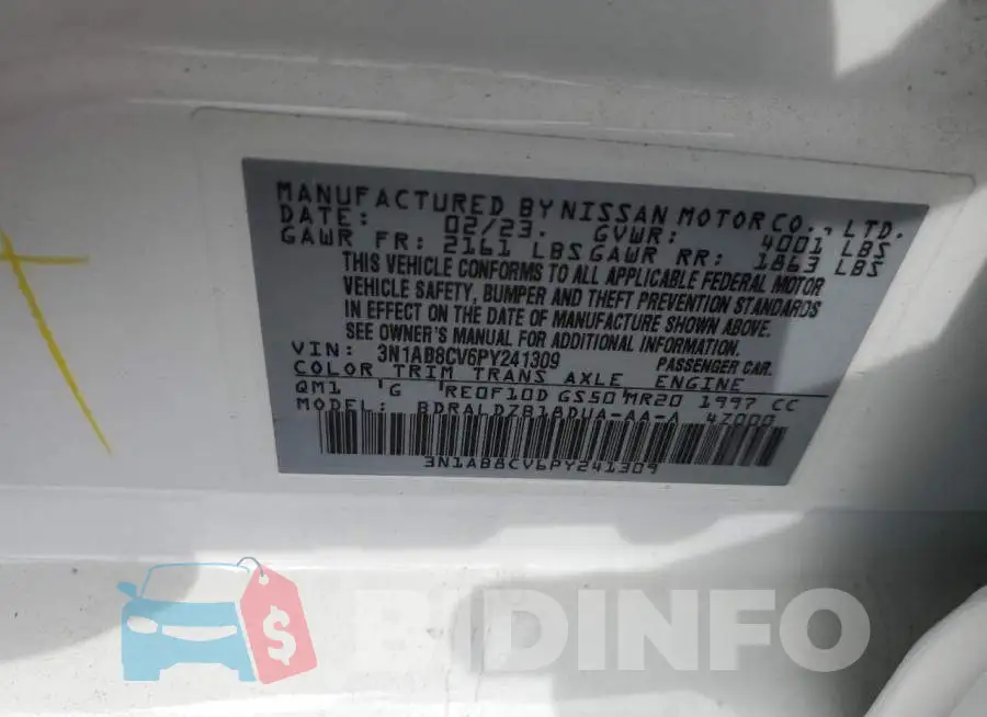 3N1AB8CV6PY241309 Photo# 12
