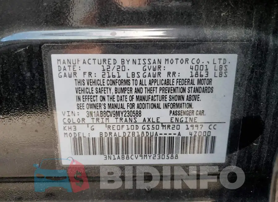 3N1AB8CV9MY230588 Photo# 12