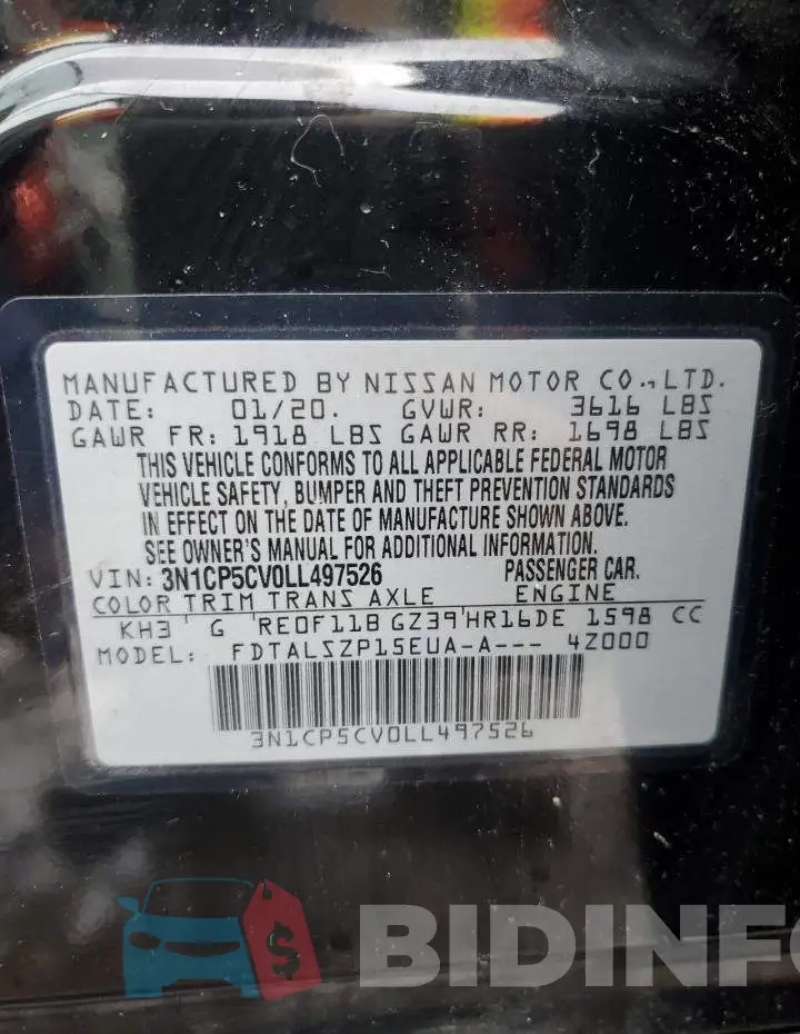 3N1CP5CV0LL497526 Photo# 13