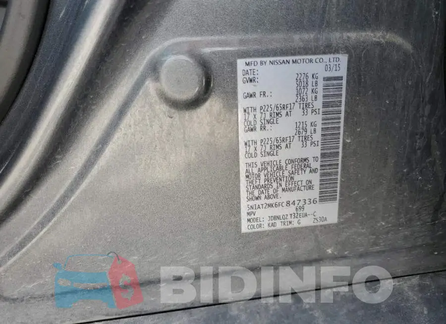 5N1AT2MK6FC847336 Photo# 12
