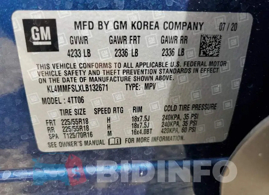 KL4MMFSLXLB132671 Photo# 13