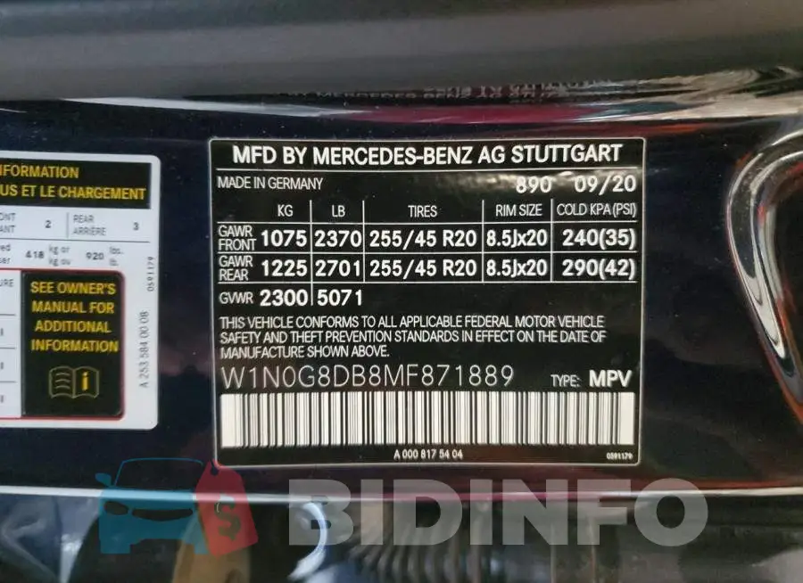 W1N0G8DB8MF871889 Photo# 12