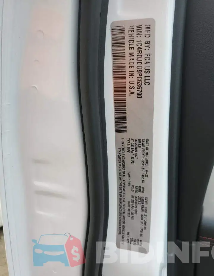 1C4RDJDG9PC636790 Photo# 13