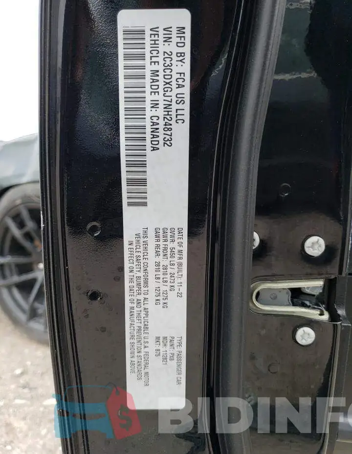 2C3CDXGJ7NH248732 Photo# 13