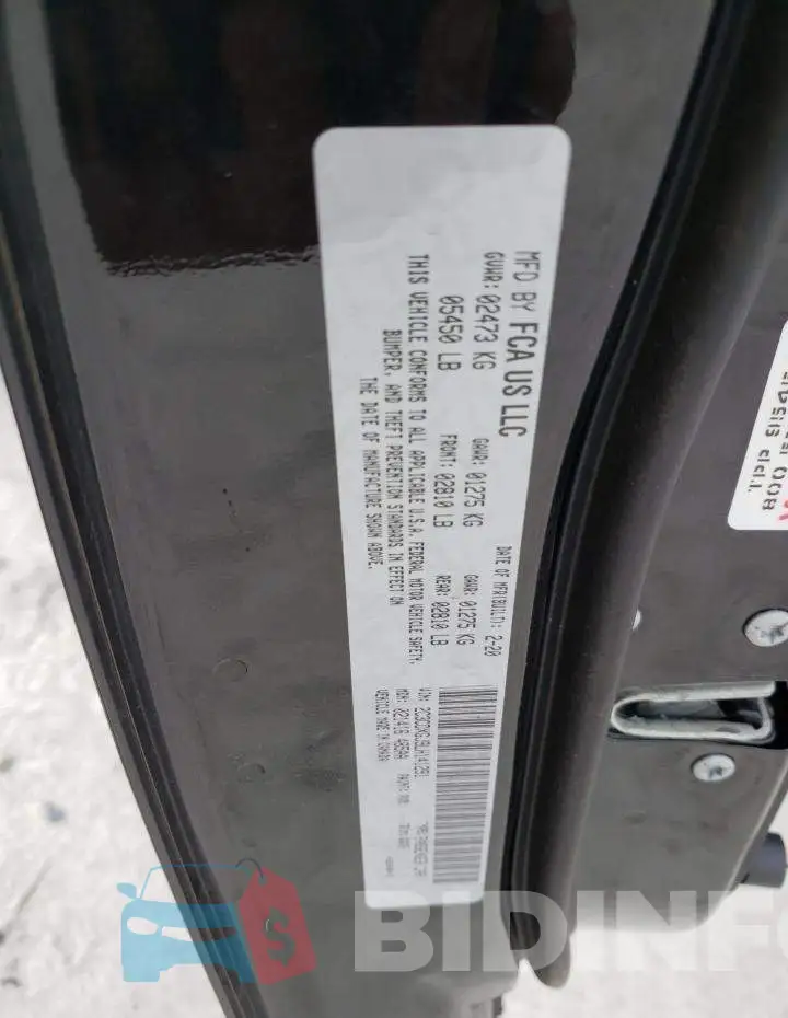 2C3CDXGJ9LH141291 Photo# 12