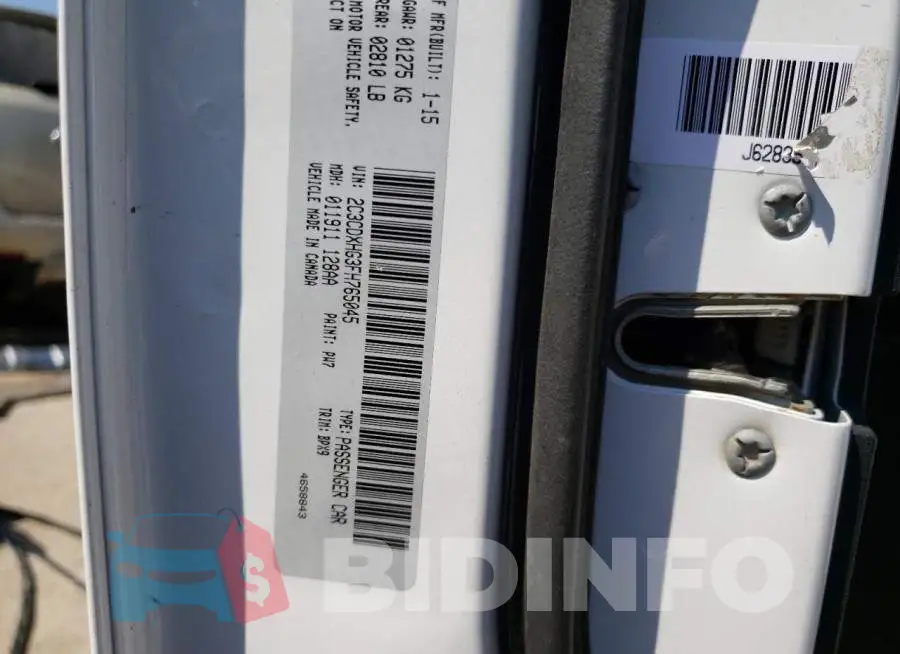 2C3CDXHG3FH765045 Photo# 13
