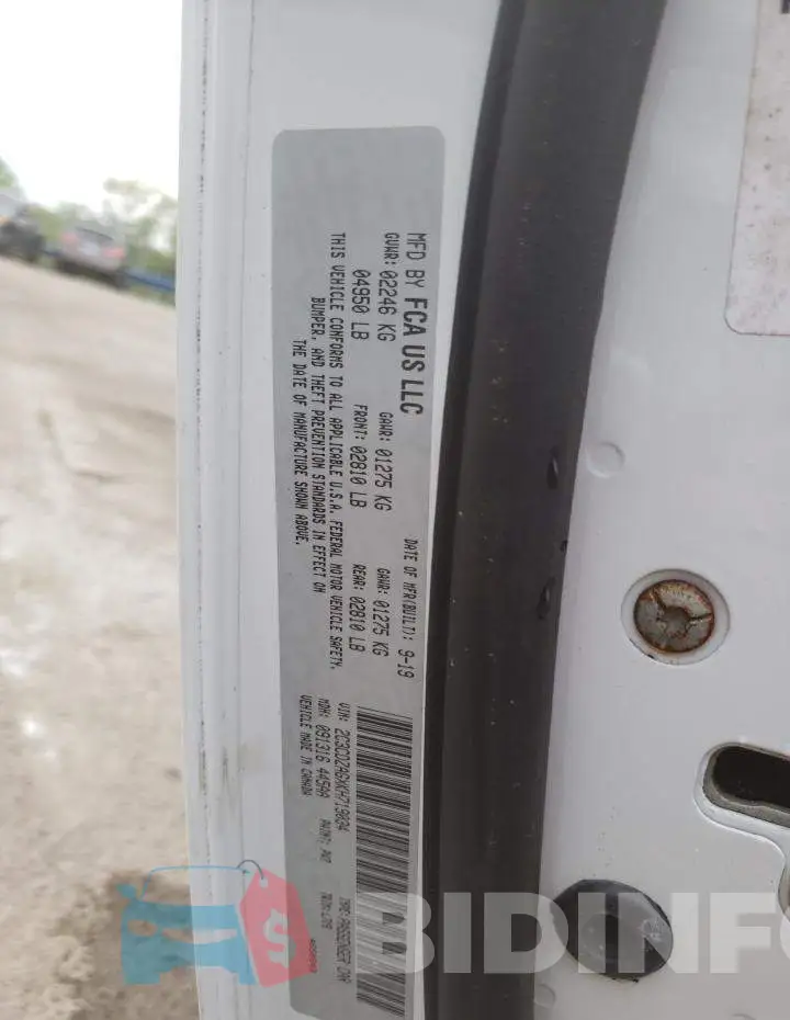 2C3CDZAGXKH719034 Photo# 12