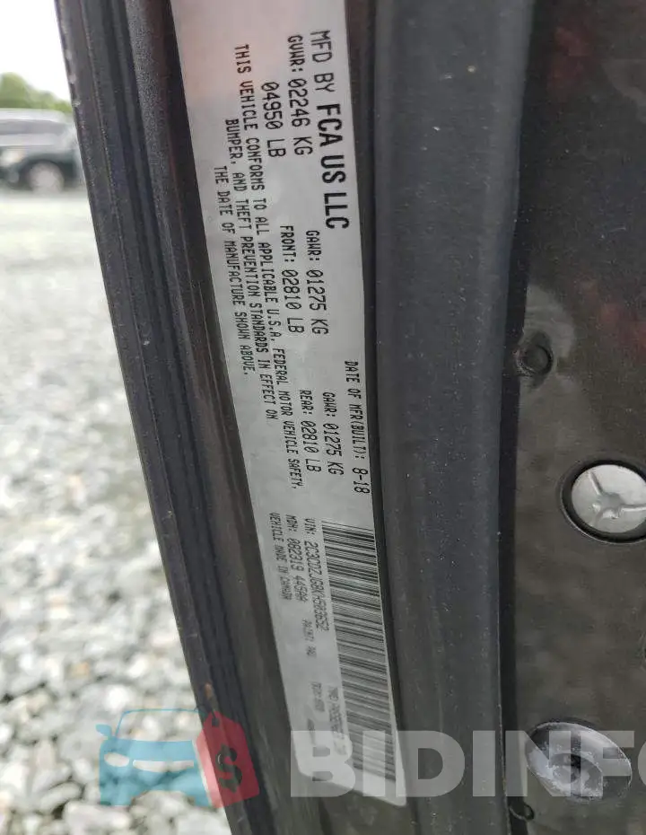 2C3CDZJG8KH503652 Photo# 13