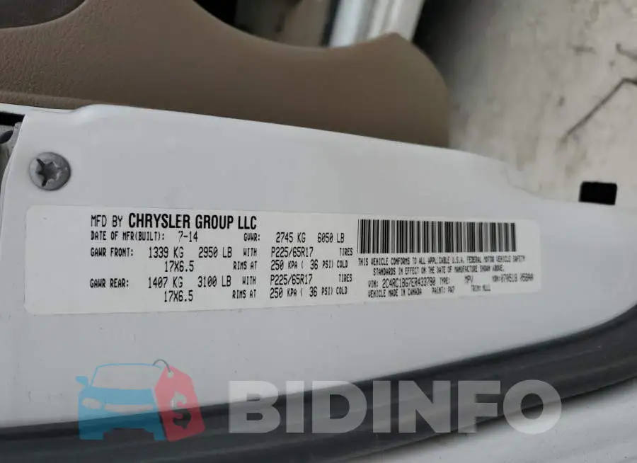 2C4RC1BG7ER433780 Photo# 13