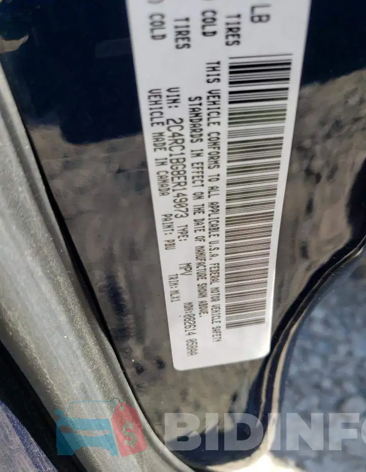 2C4RC1BG8ER149073 Photo# 12