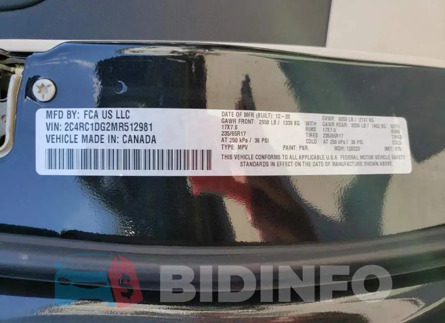 2C4RC1DG2MR512981 Photo# 14
