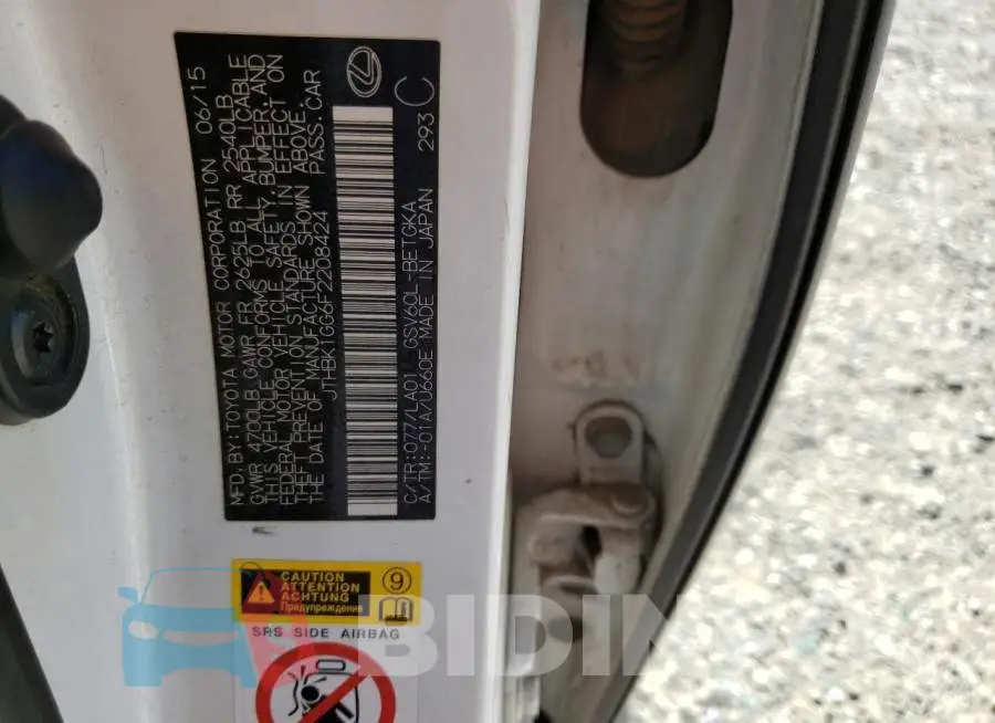 JTHBK1GG6F2208424 Photo# 12