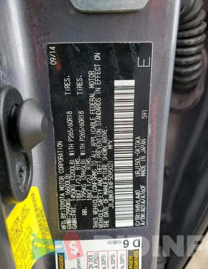JTJBM7FX4F5095021 Photo# 13