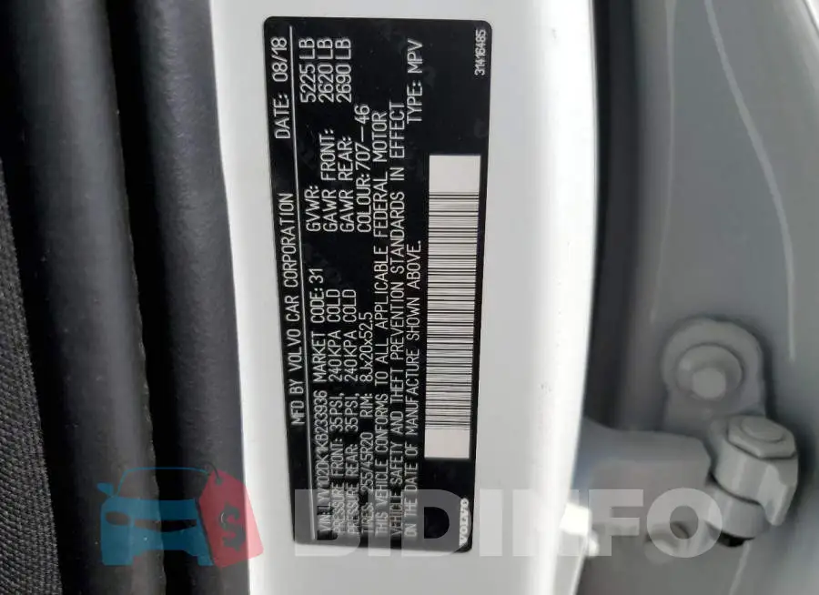 LYV102DK1KB233936 Photo# 13