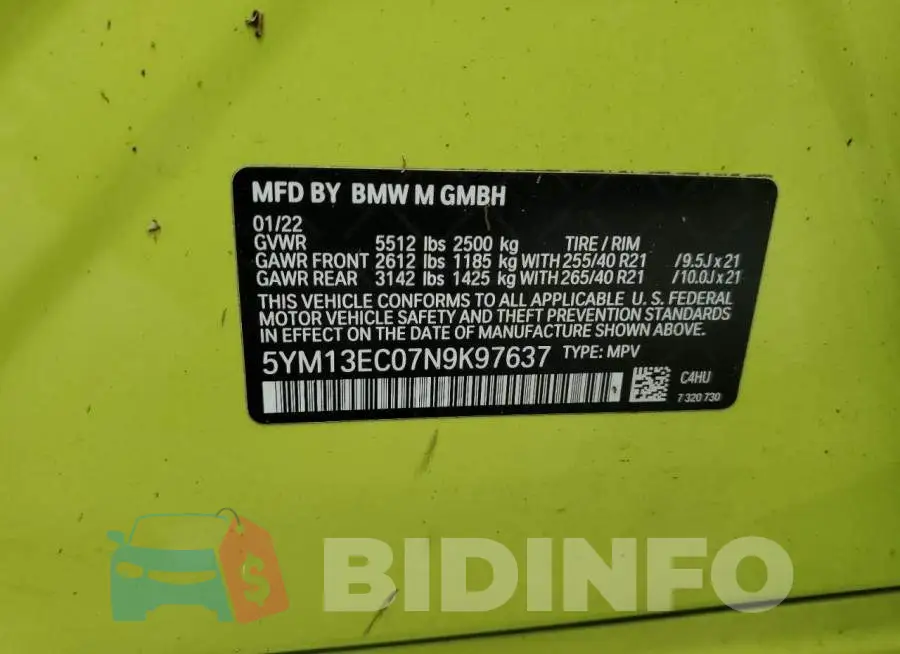 5YM13EC07N9K97637 Photo# 13