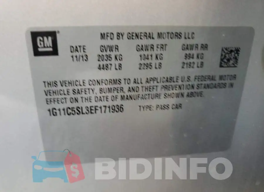 1G11C5SL3EF171936 Photo# 12
