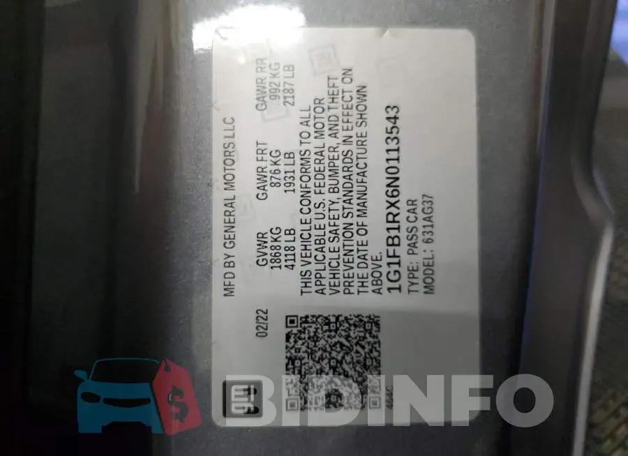 1G1FB1RX6N0113543 Photo# 12