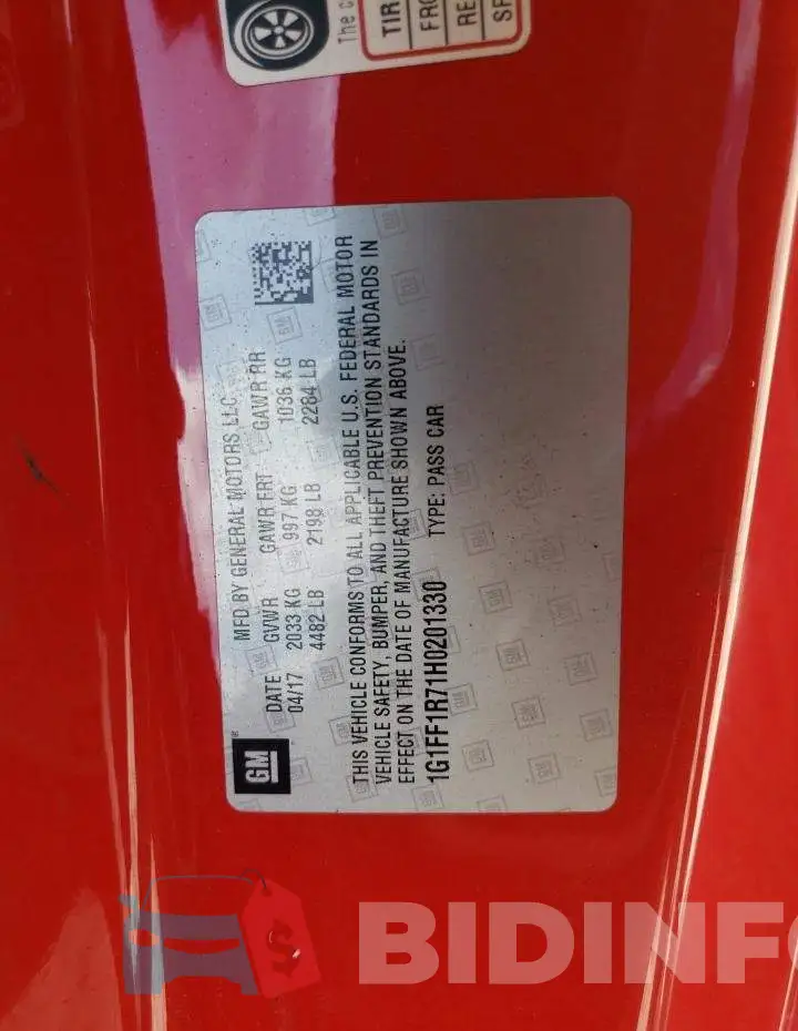 1G1FF1R71H0201330 Photo# 12