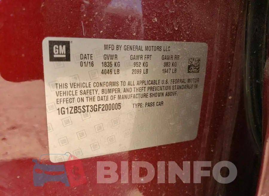1G1ZB5ST3GF200005 Photo# 12