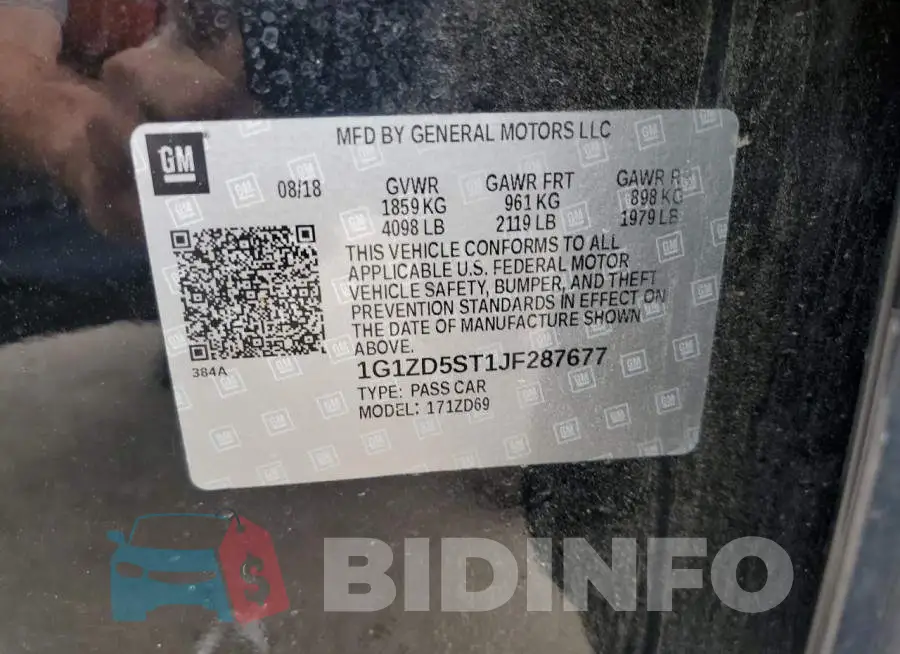 1G1ZD5ST1JF287677 Photo# 12