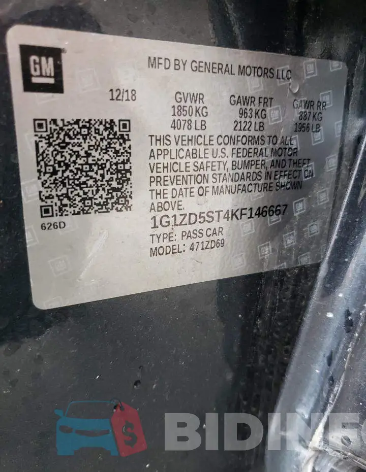 1G1ZD5ST4KF146667 Photo# 12