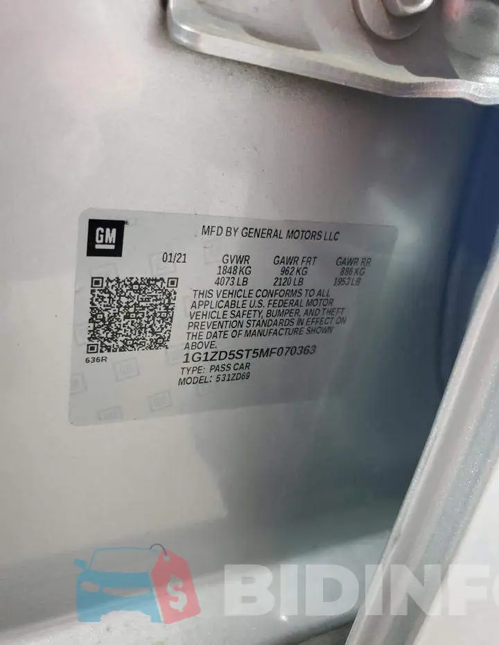 1G1ZD5ST5MF070363 Photo# 12