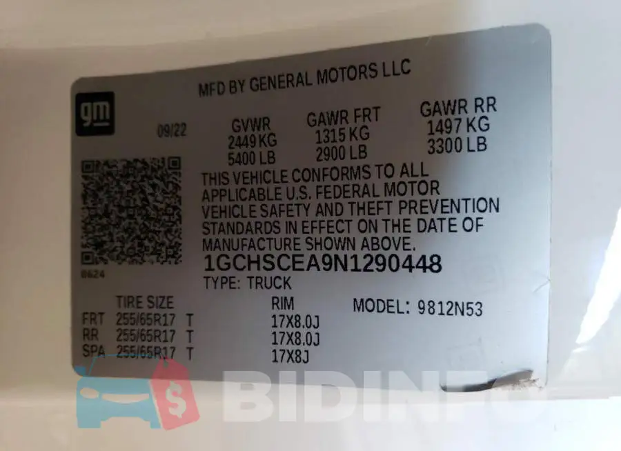 1GCHSCEA9N1290448 Photo# 12