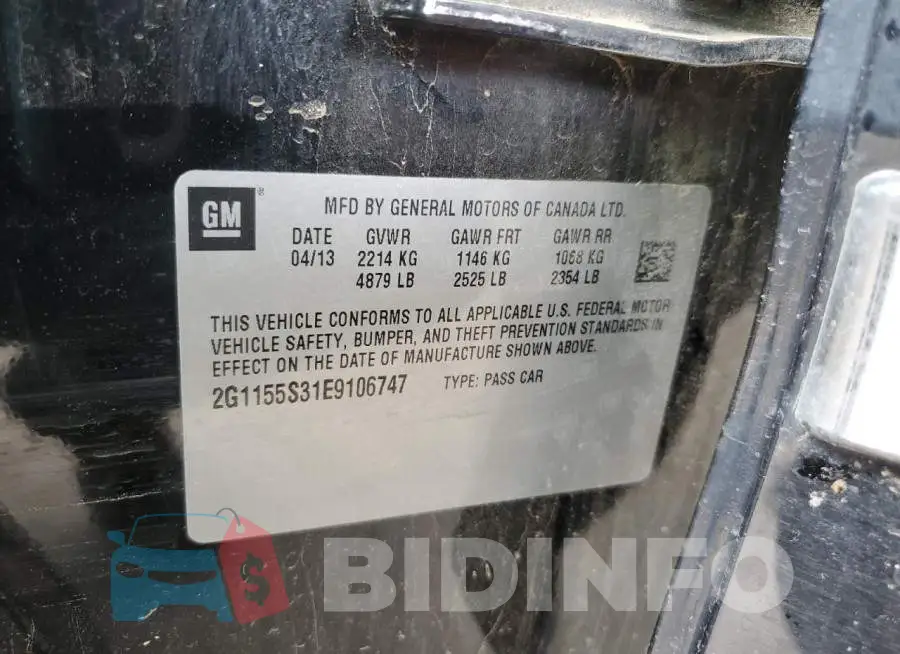 2G1155S31E9106747 Photo# 12