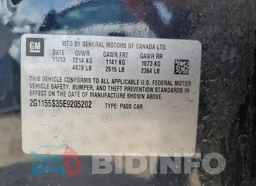 2G1155S35E9205202 Photo# 13