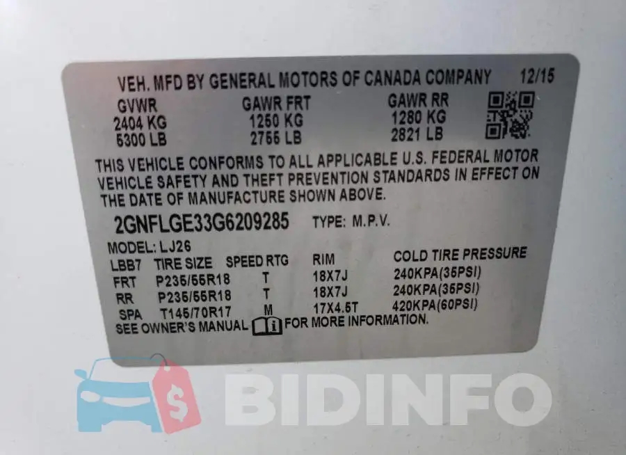 2GNFLGE33G6209285 Photo# 13