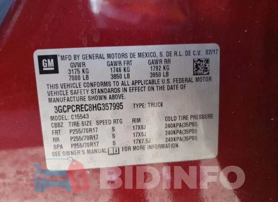 3GCPCREC8HG357995 Photo# 12