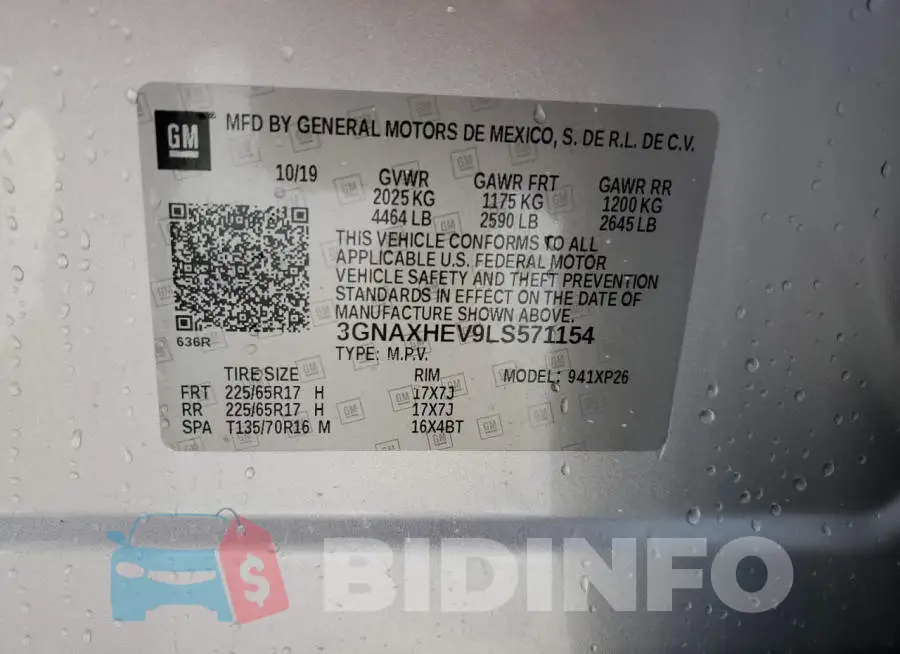 3GNAXHEV9LS571154 Photo# 13