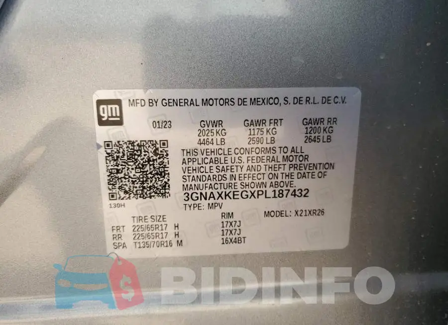 3GNAXKEGXPL187432 Photo# 12